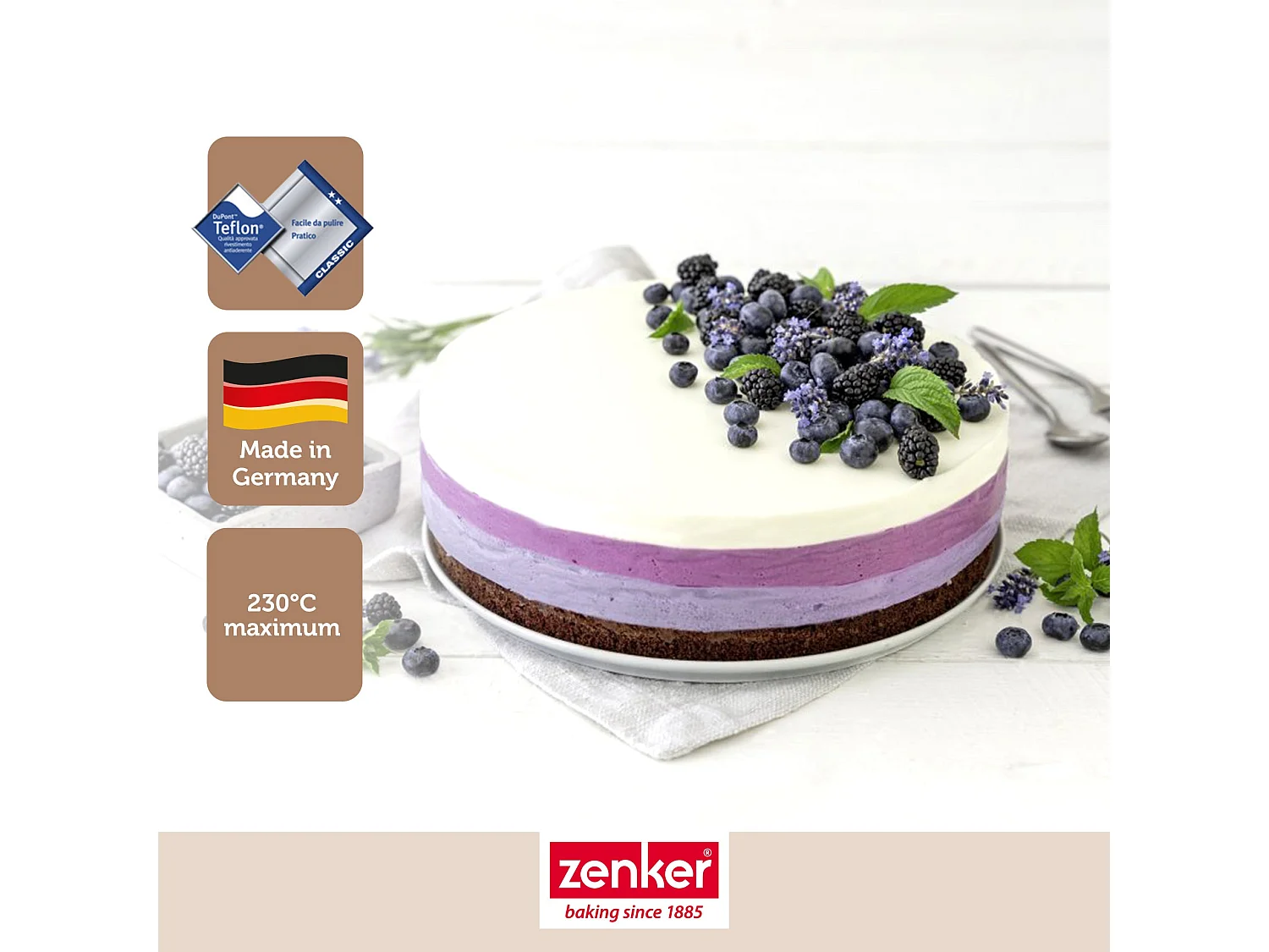 Moule à manqué à charnière en acier 28 cm Zenker Energy