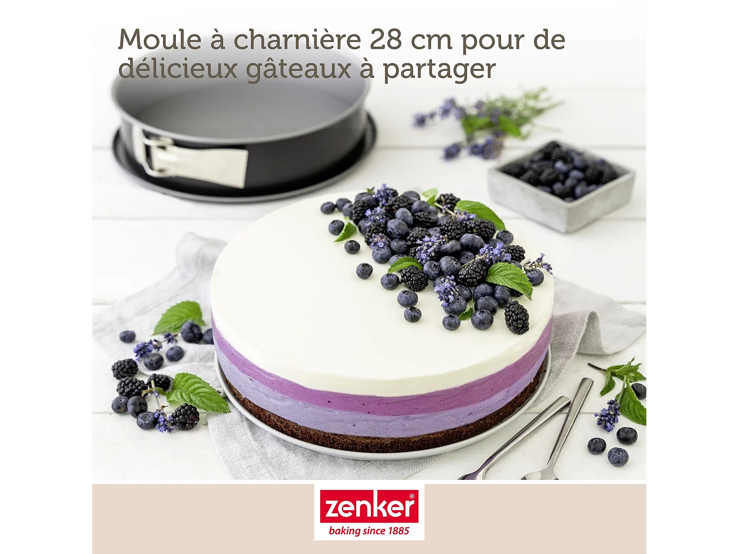 Moule à manqué à charnière en acier 28 cm Zenker Energy
