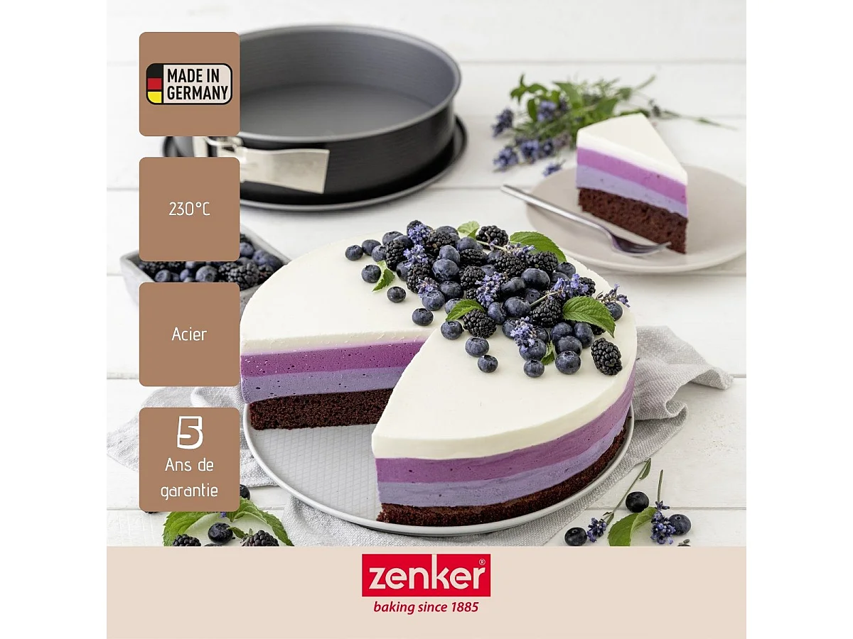 Moule à manqué à charnière en acier 28 cm Zenker Energy