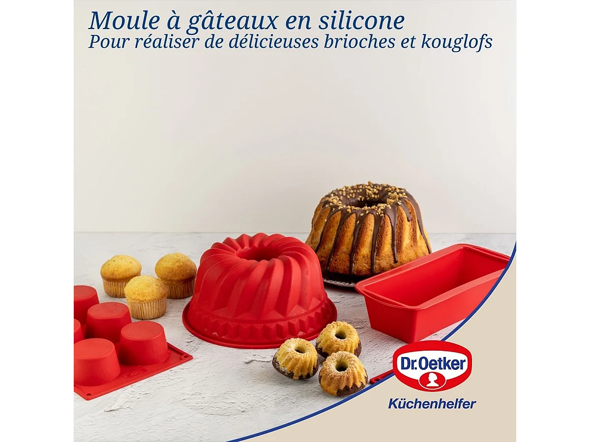 Moule à Kougelhopf 21,5 cm Dr. Oetker Flexxibel Love