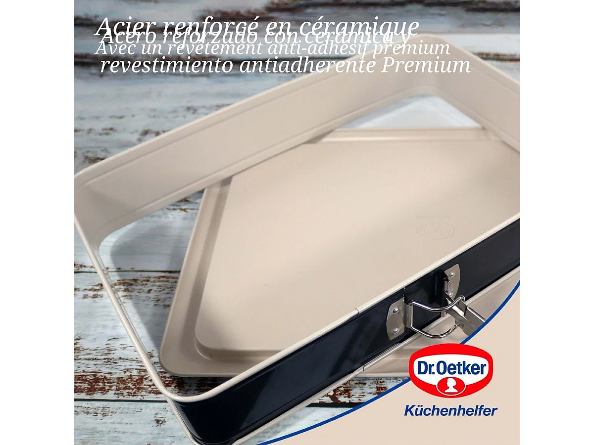 Moule à charnière rectangulaire 38 x 25 cm Dr Oetker Back-Trend