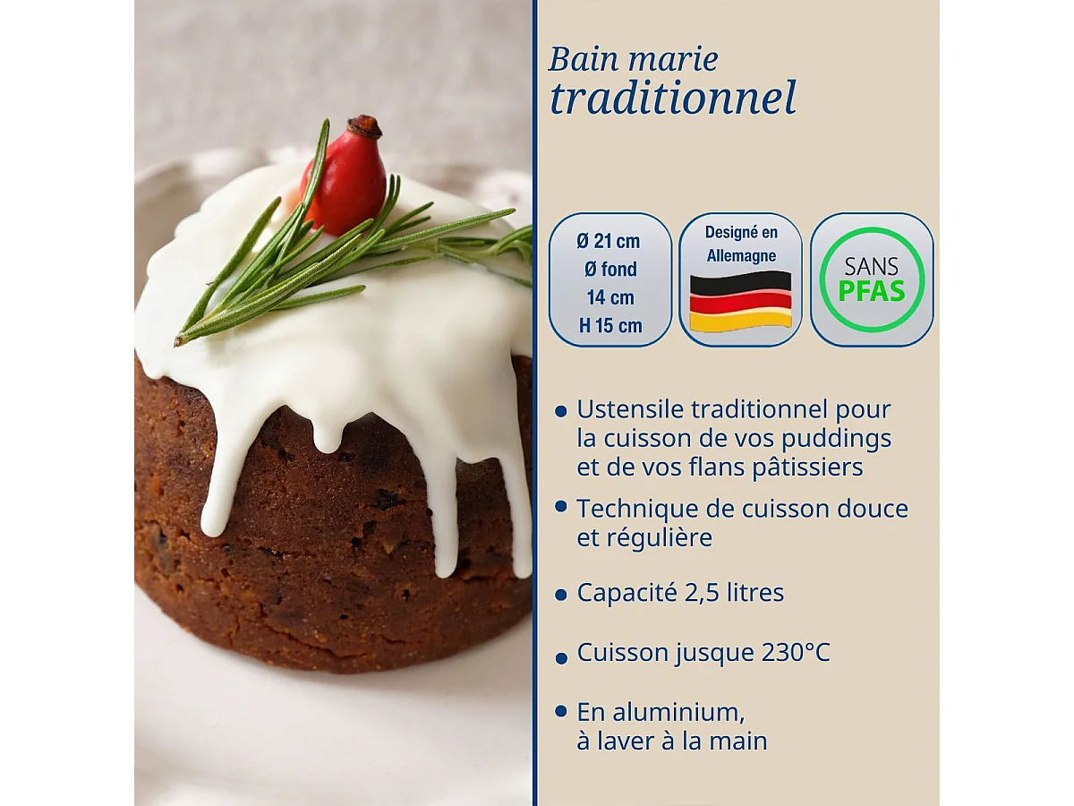 Moule à bain marie 21 x 14 x 15 cm Dr. Oetker Classics