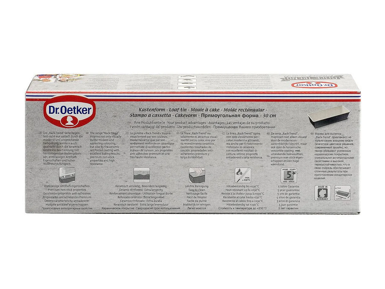 Moule à cake 30 cm Dr.Oetker Back Trend
