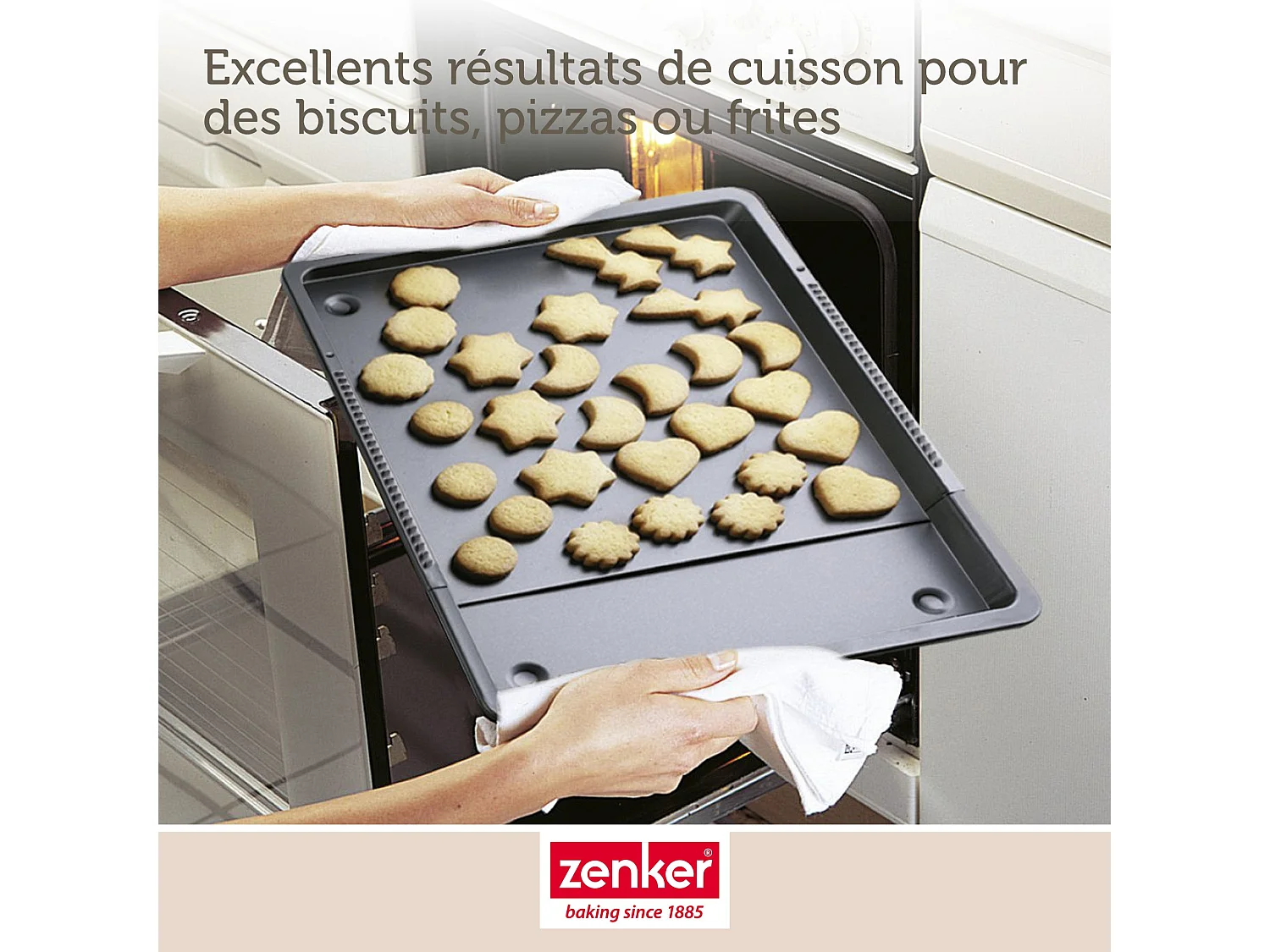 Plaque de cuisson four extensible de 37 à 52 cm Zenker Black Metallic