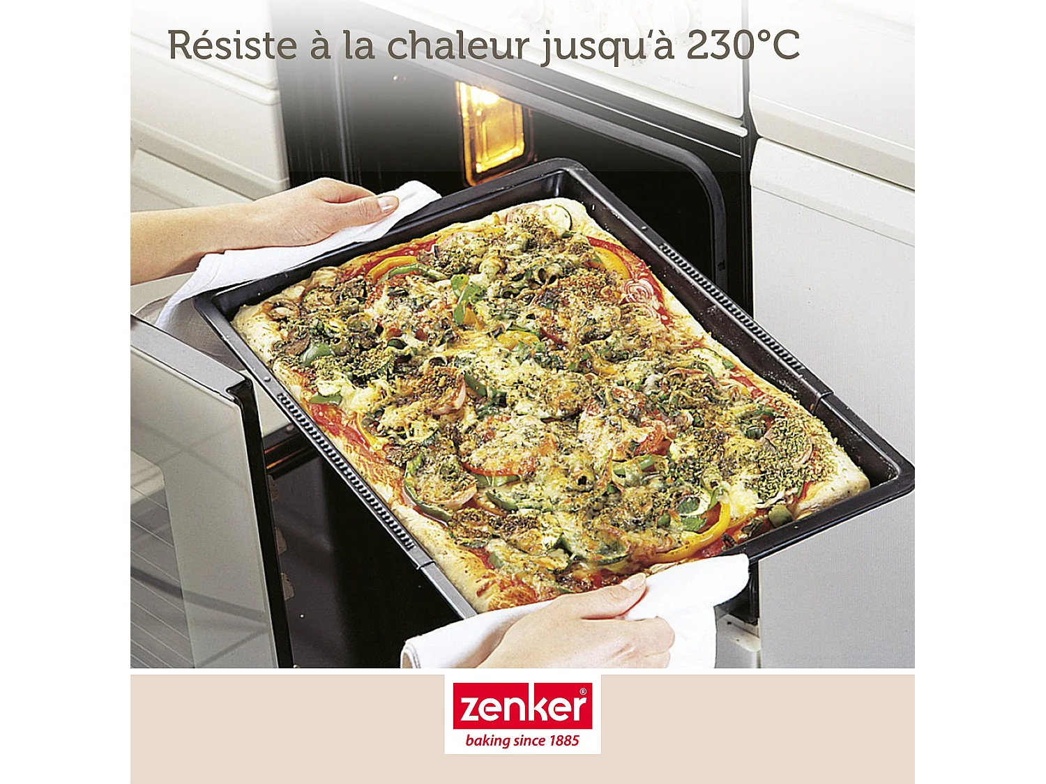 Plaque de cuisson four extensible de 37 à 52 cm Zenker Black Metallic