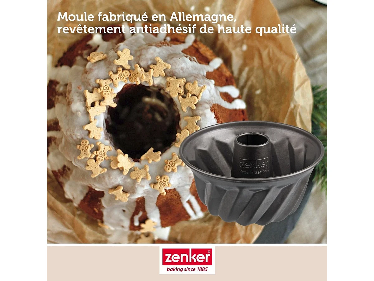 Moule à kouglof 18 cm Zenker Spécial Mini