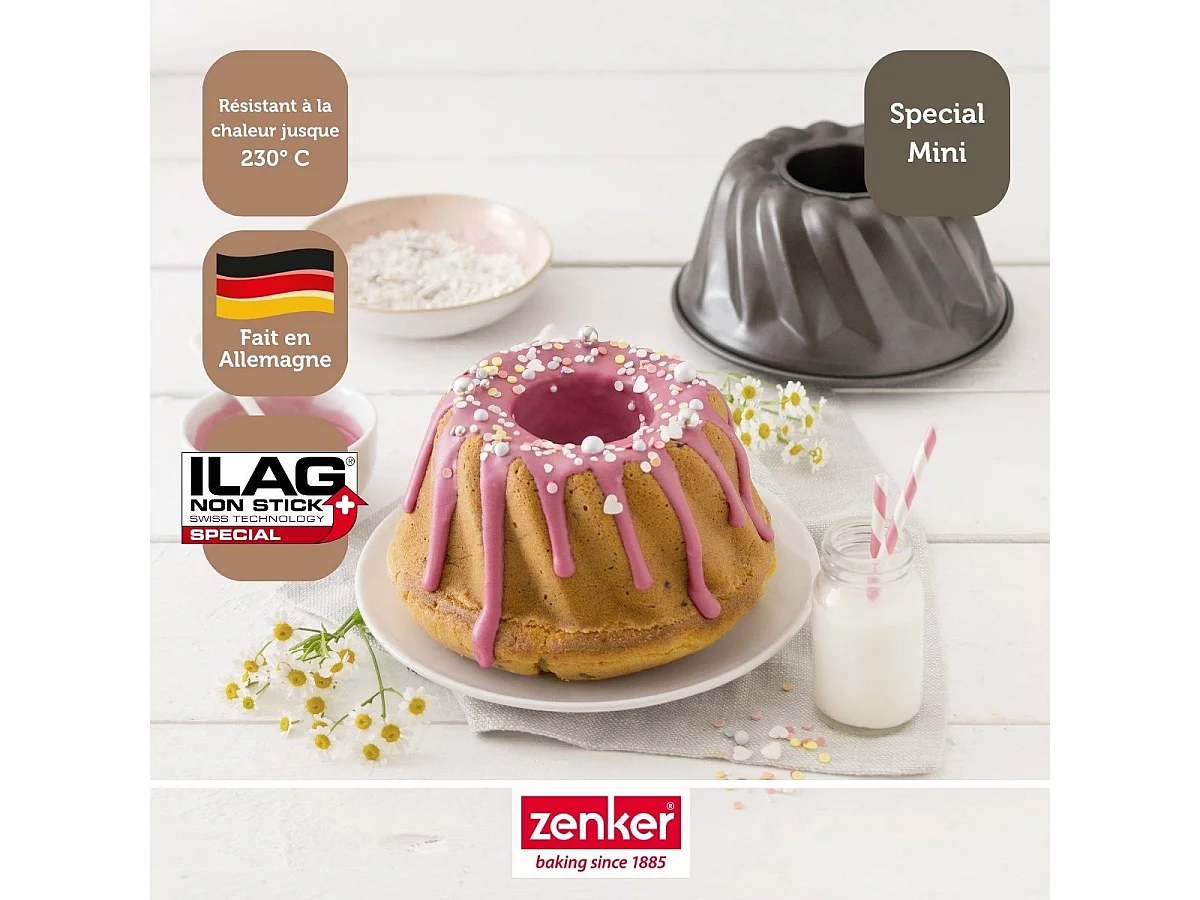 Moule à kouglof 18 cm Zenker Spécial Mini