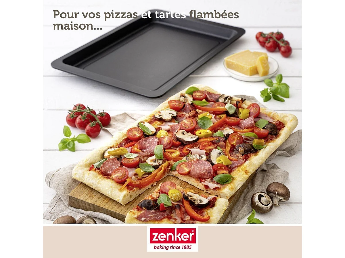 Plaque à pizza rectangulaire 42 x 29 cm Zenker Spécial Countries