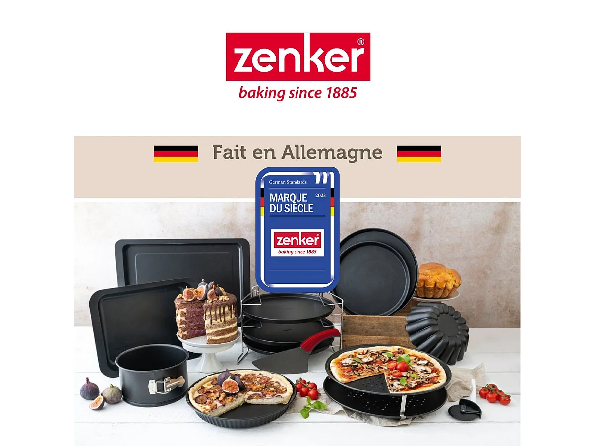 Plaque à pizza rectangulaire 42 x 29 cm Zenker Spécial Countries