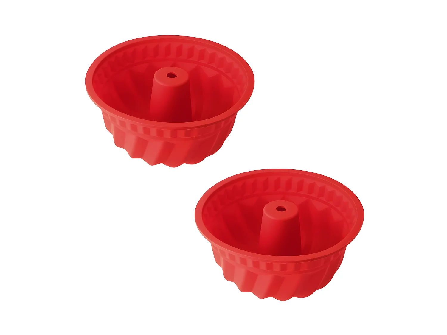 Lot de 2 moules à kouglofs en silicone 21,5 cm Dr. Oetker Flexxibel Love