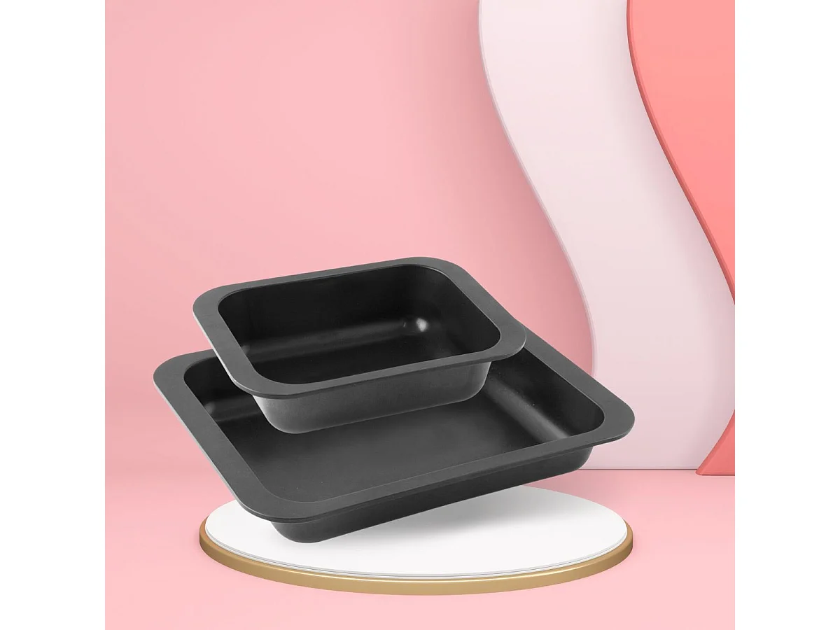 Lot de 2 plats à four rectangulaires 33 x 25 cm et 24 x 18 cm  Zenker Special Cooking