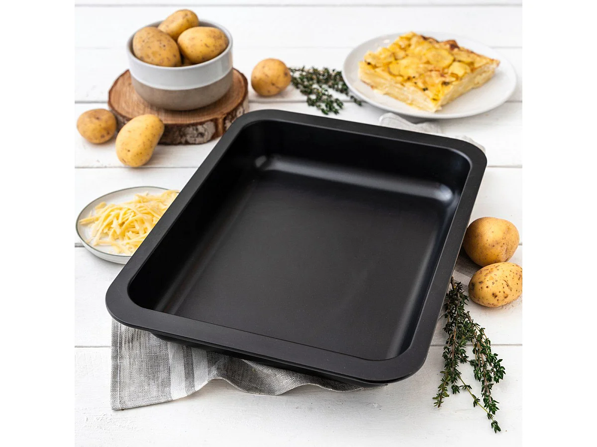 Lot de 2 plats à four rectangulaires 33 x 25 cm et 24 x 18 cm  Zenker Special Cooking