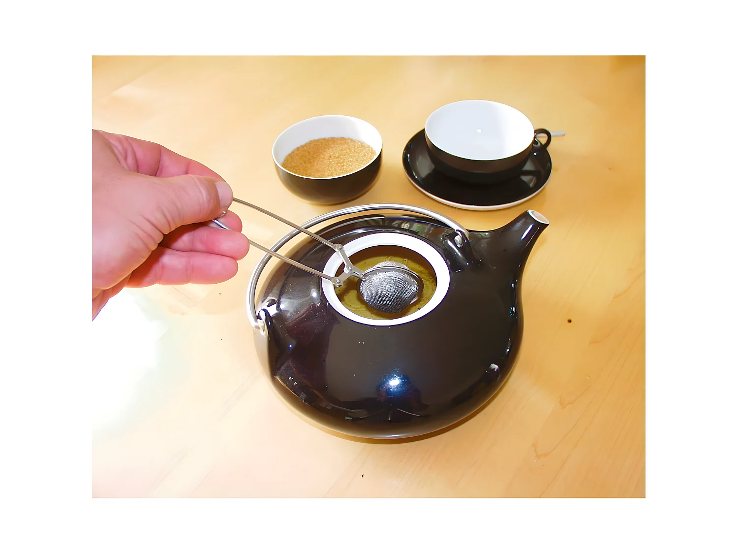 Boule à thé type pince à thé en inox 15 cm Fackelmann