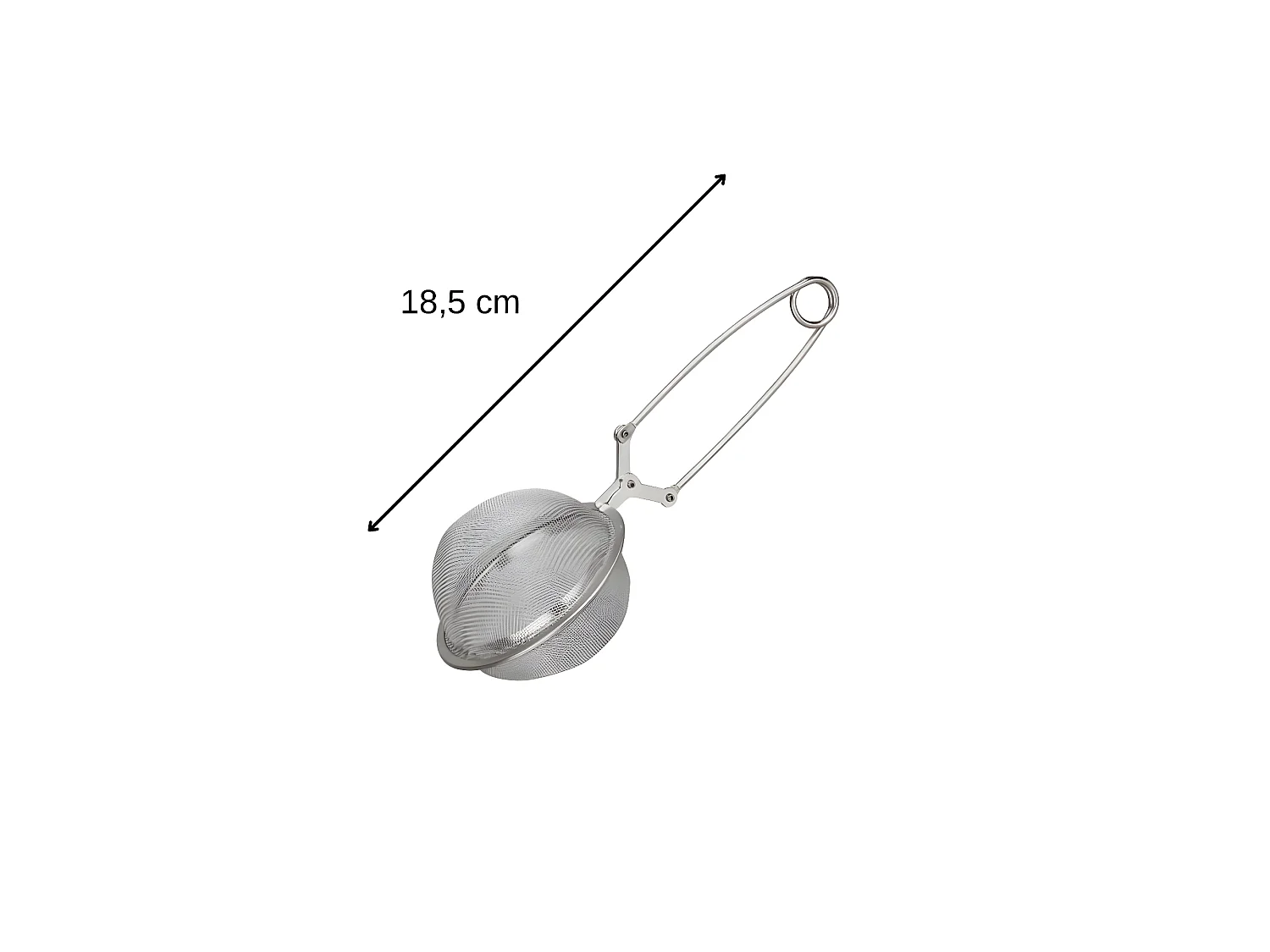 Boule à thé type pince à thé en inox 18,5 cm Fackelmann
