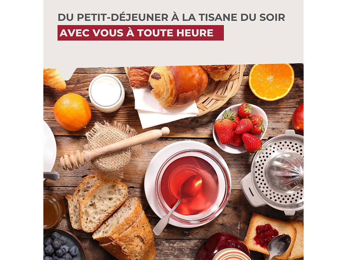 Théière micro-ondable d'un litre Fackelmann