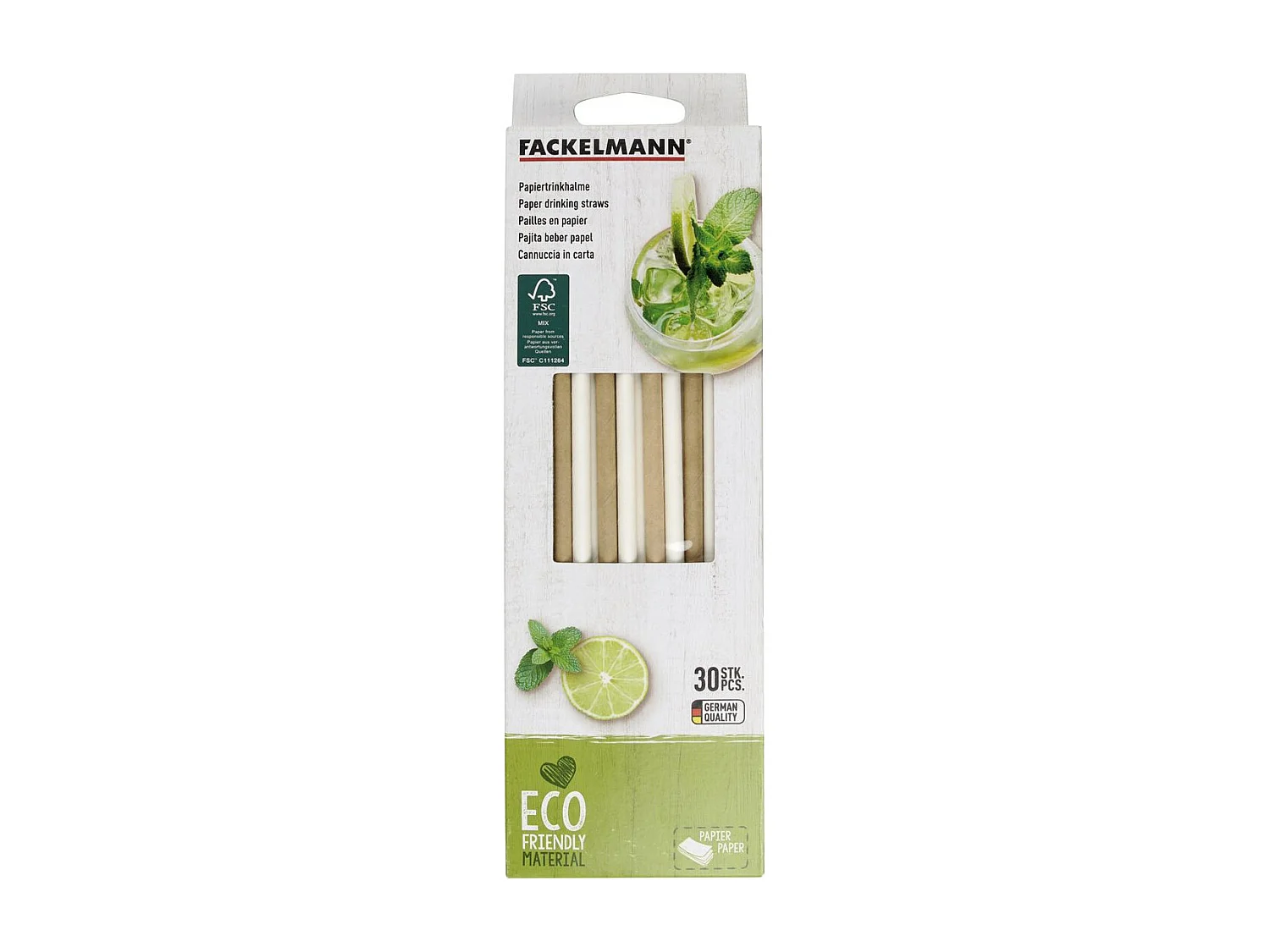 Pailles en papier  24 cm Fackelmann Bar Concept