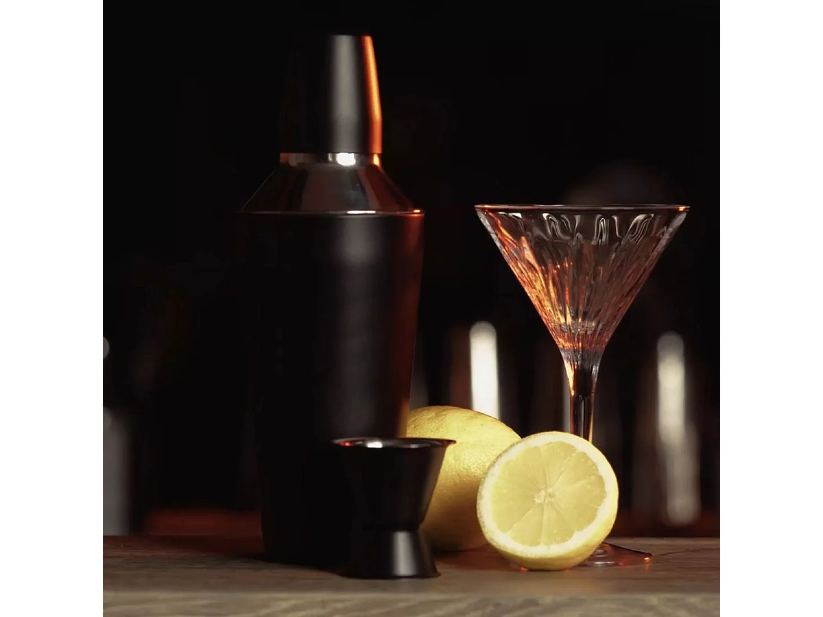 Shaker cocktails 750 ml et doseur d'alcool 4 cl Fackelmann Spectre