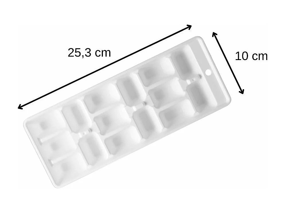 Bac à glaçons blanc pour 15 glaçons Fackelmann Bar Concept