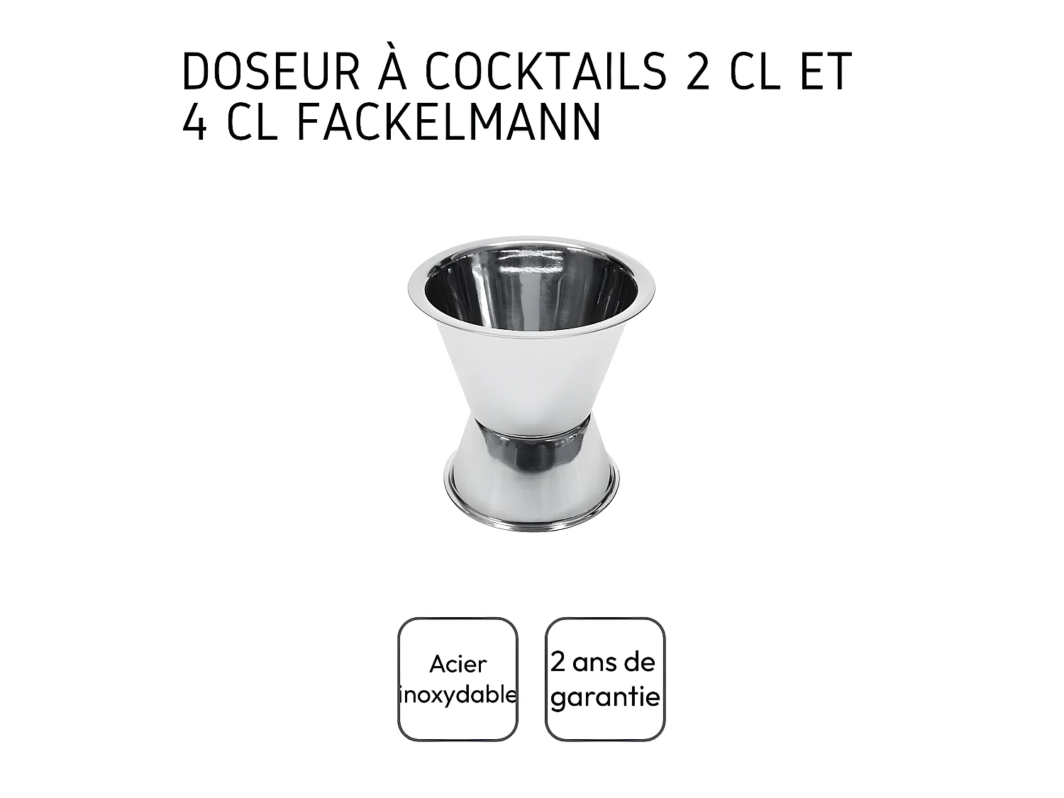 Doseur à alcool pour cocktails Fackelmann Bar Concept