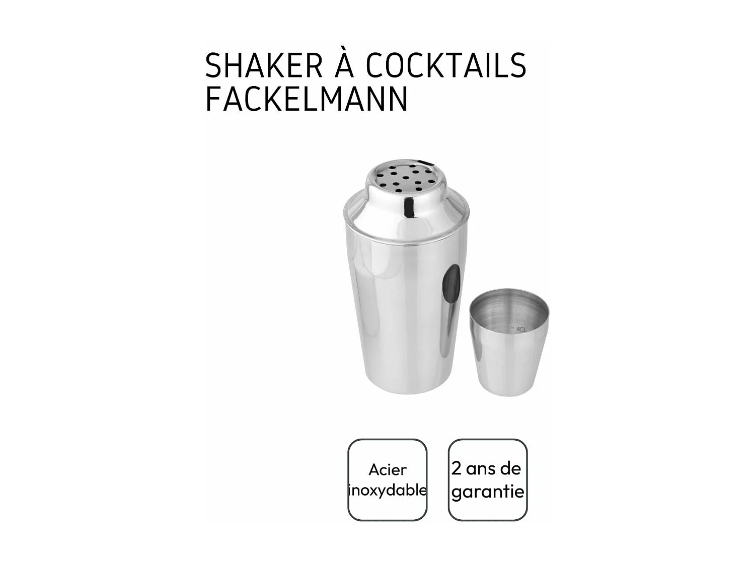 Shaker à cocktails en inox 400 ml Fackelmann Bar Concept