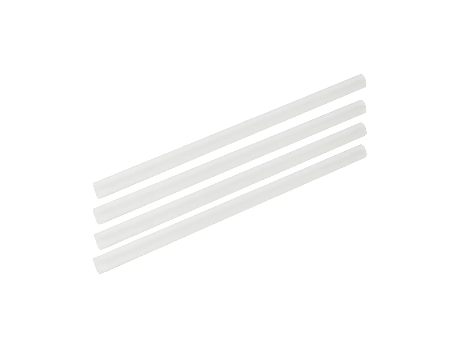 Lot de 8 pailles transparentes et réemployables en plastique 20 cm Fackelmann Bar Concept