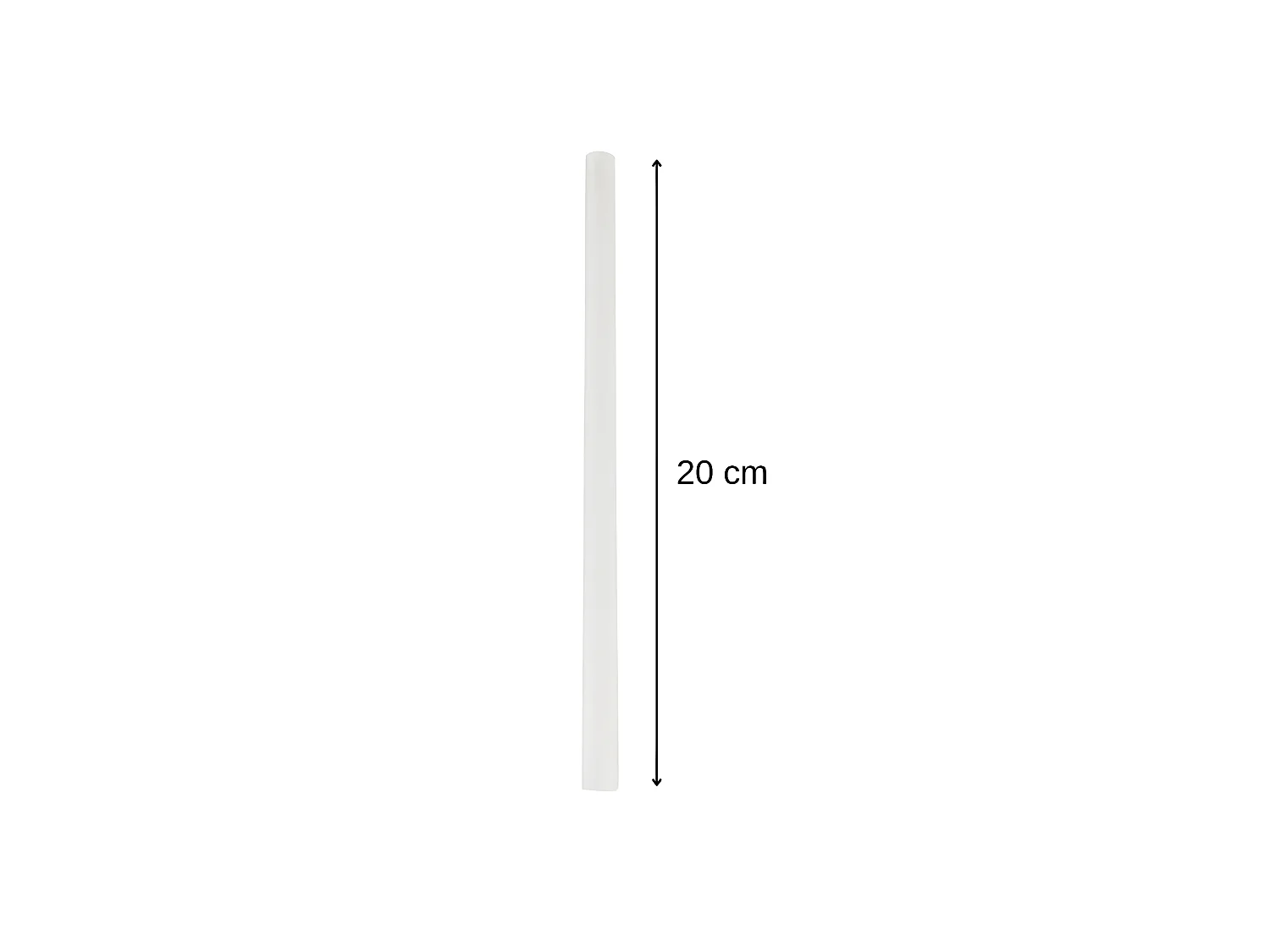 Lot de 8 pailles transparentes et réemployables en plastique 20 cm Fackelmann Bar Concept