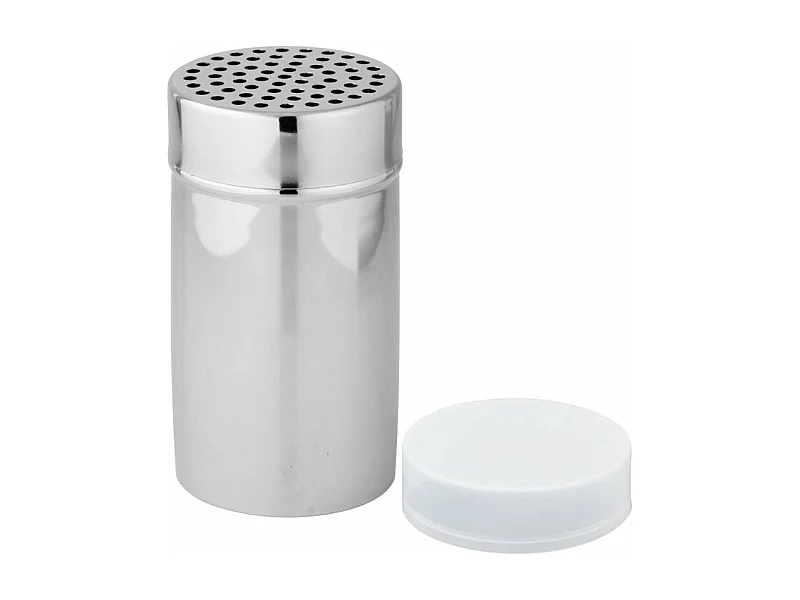 Saupoudreuse à sucre glace et cacao en acier inoxydable avec couvercle 13 cm Fackelmann Divers