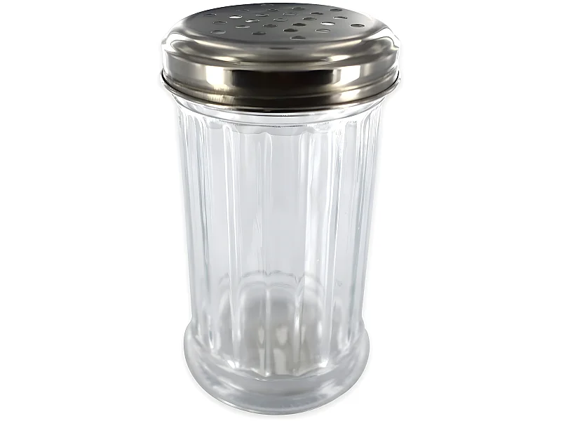 Saupoudreuse à parmesan et sucre glace en verre 13 cm Fackelmann