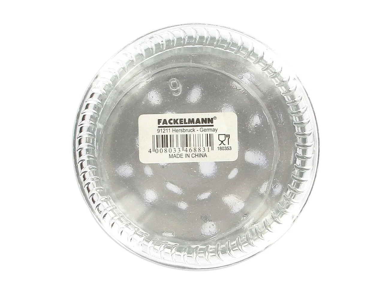 Saupoudreuse à parmesan et sucre glace en verre 13 cm Fackelmann