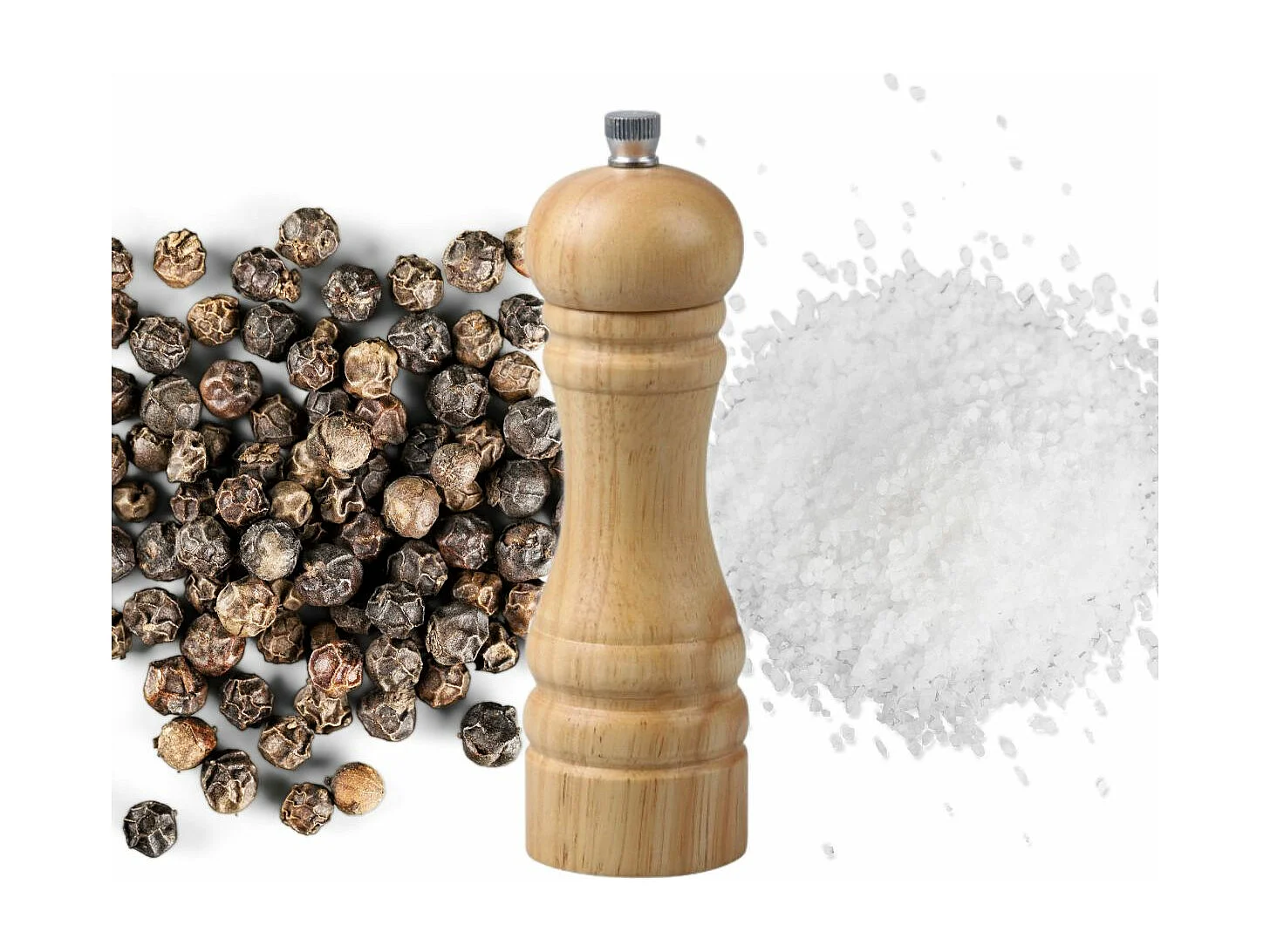 Moulin à poivre manuel couleur bois 18 cm FM Professional Divers