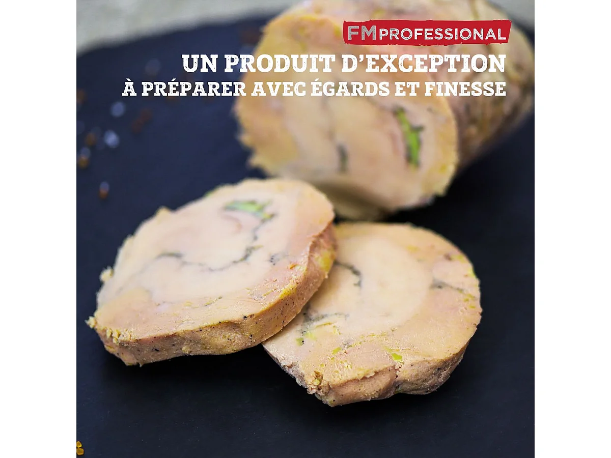 Coupe et présentation foie gras en marbre 23 x 15 cm FM Professional