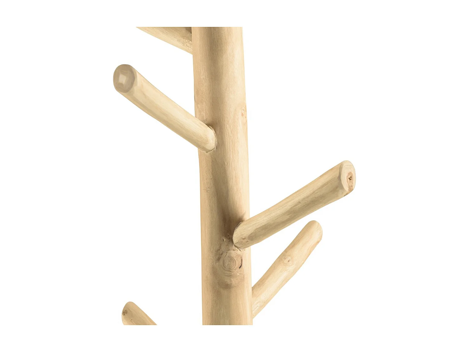 WILL - Porte-manteau multibranches en bois teck naturel