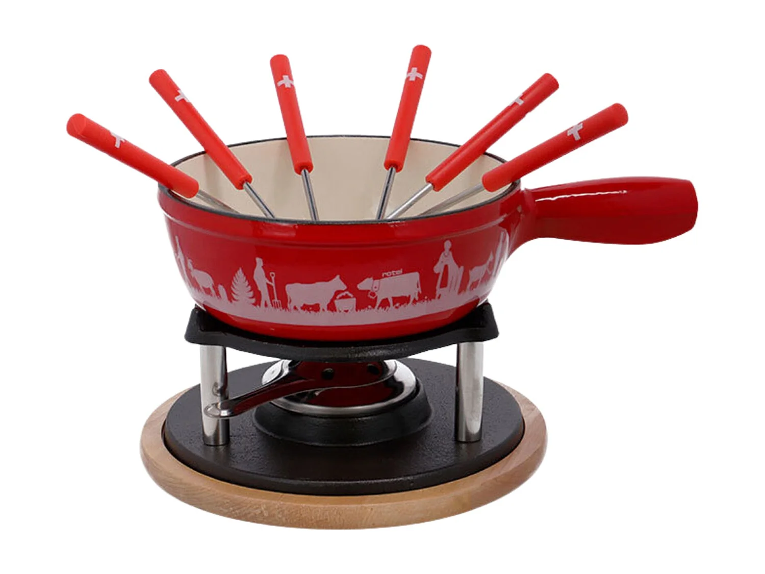 Service à fondue au fromage 6 personnes Rotel Swiss Tradition