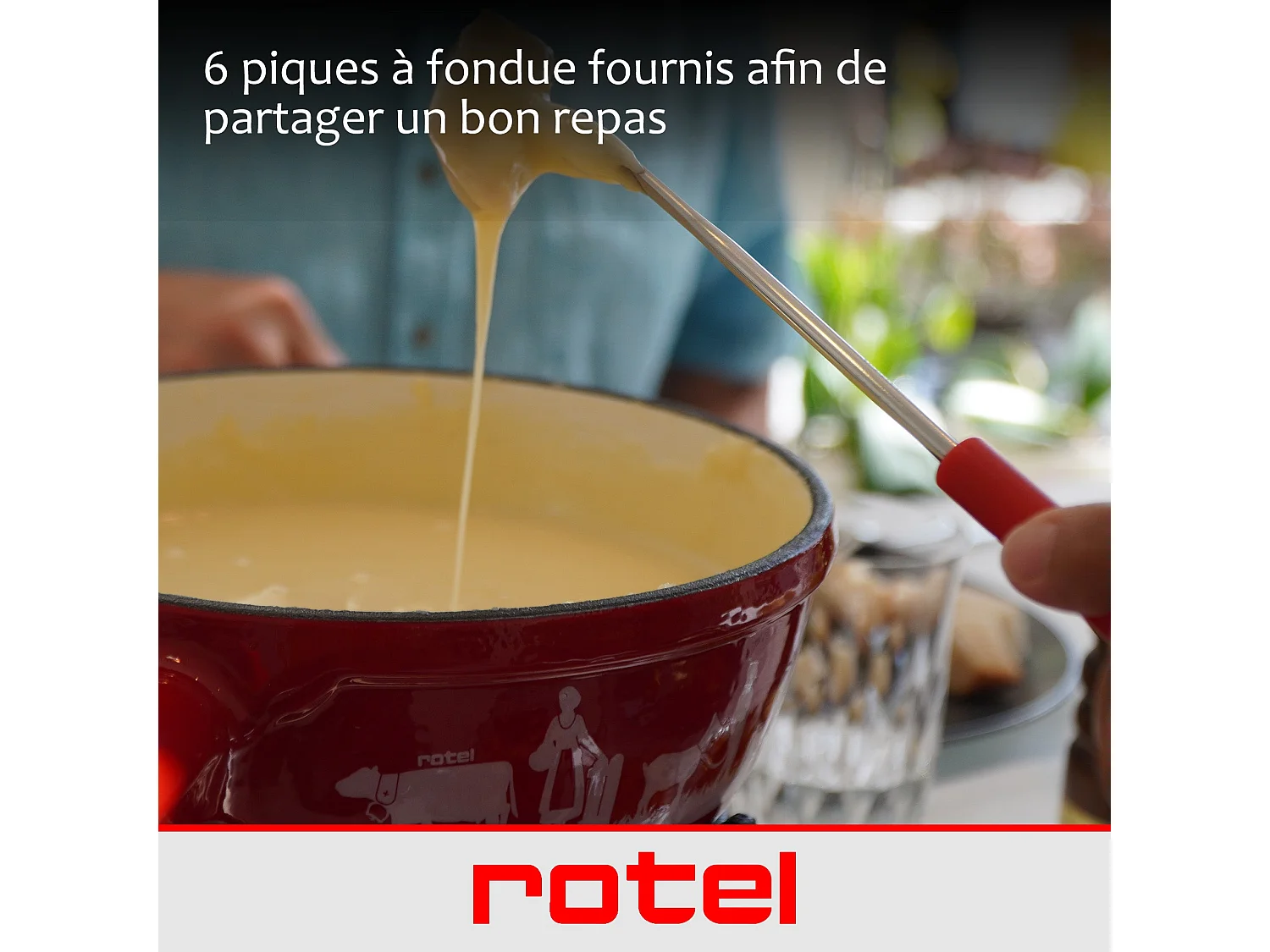 Service à fondue au fromage 6 personnes Rotel Swiss Tradition