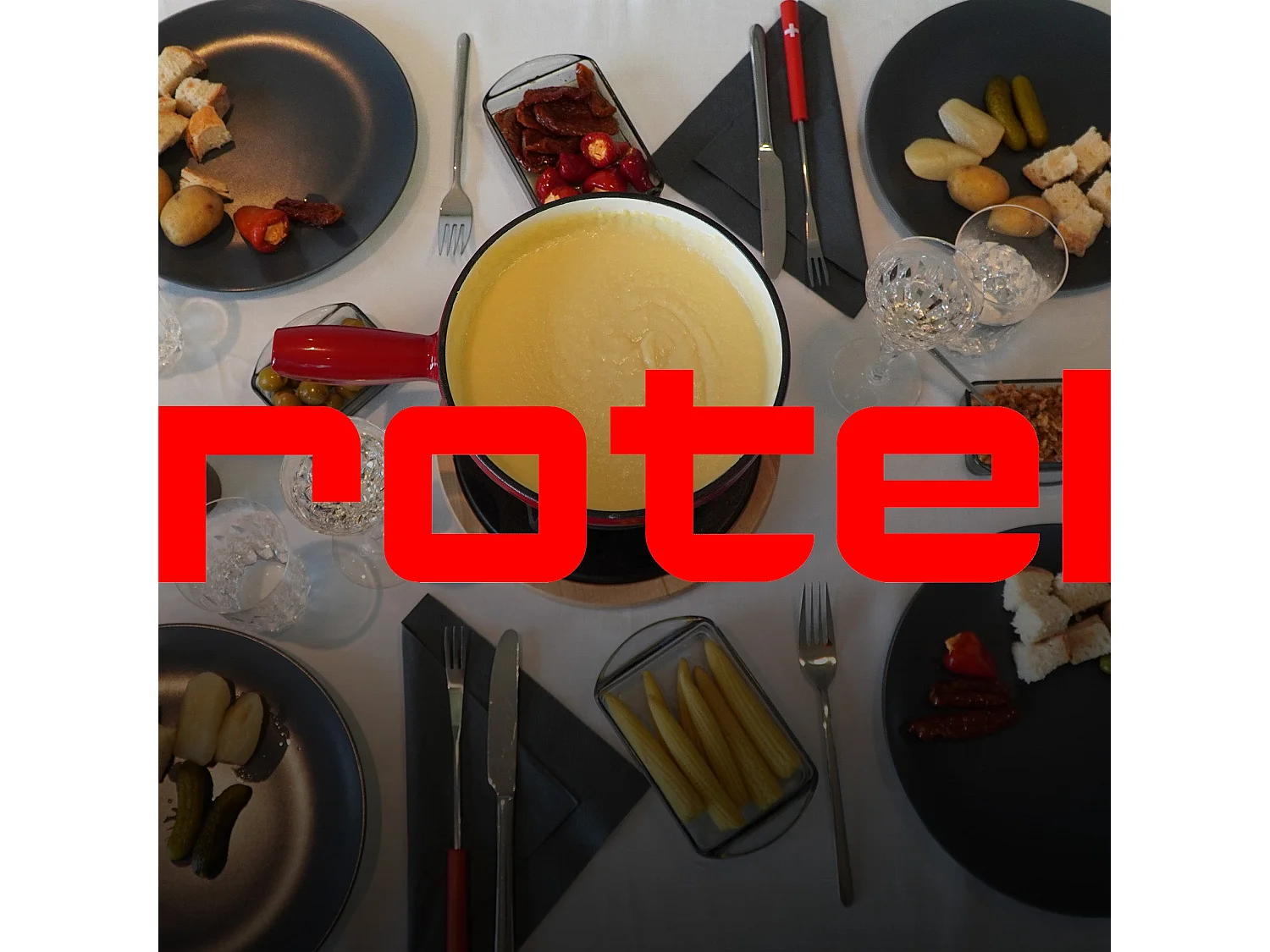 Service à fondue au fromage 6 personnes Rotel Swiss Tradition