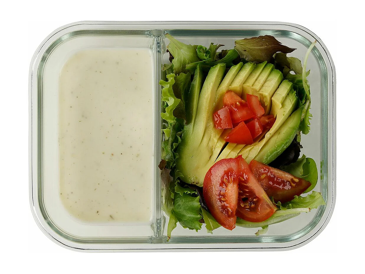 Boîte à repas en verre avec deux compartiments 1000 ml Fackelmann Move