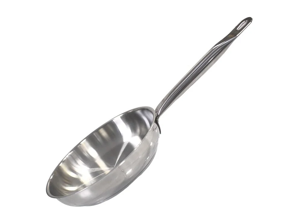 Poêle à frire 24 cm en inox 18/10 sans revêtement de 1,7 litres Elo Profi Therm