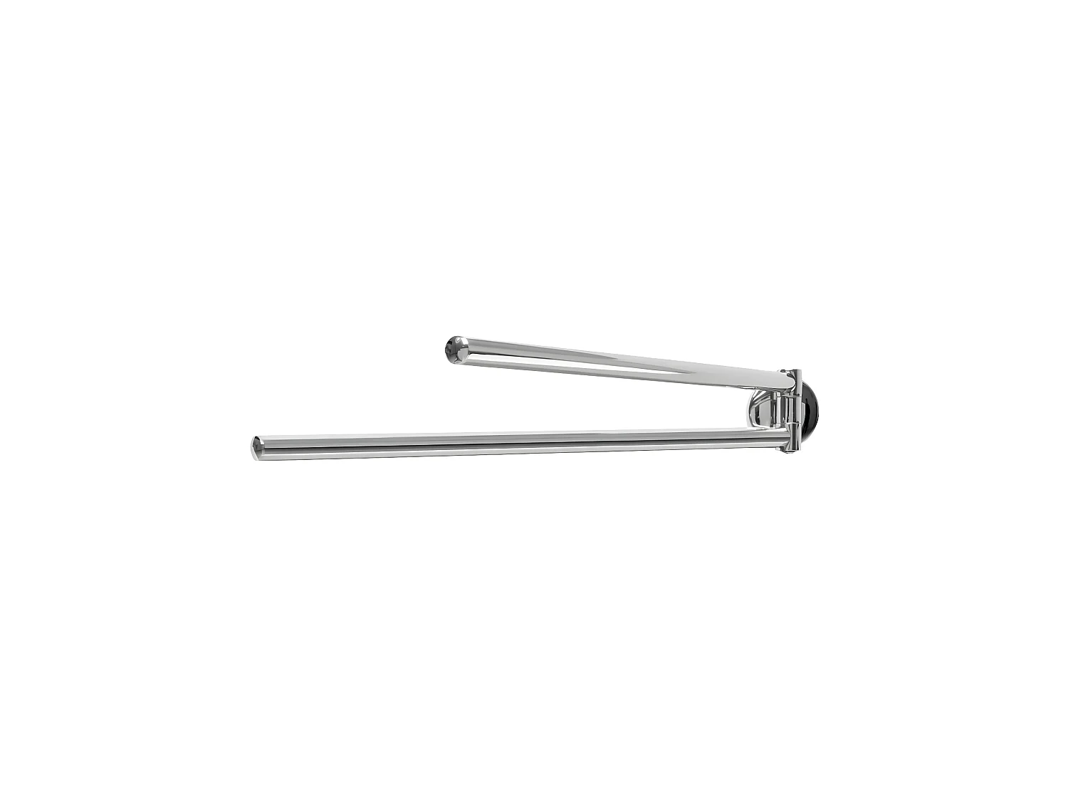 Porte serviette double gris chrome Fackelmann Vision