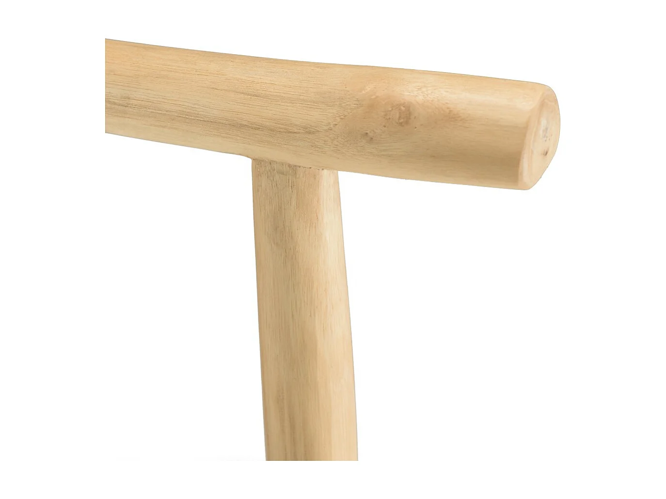 WILL - Porte-serviettes double portant en bois de teck naturel