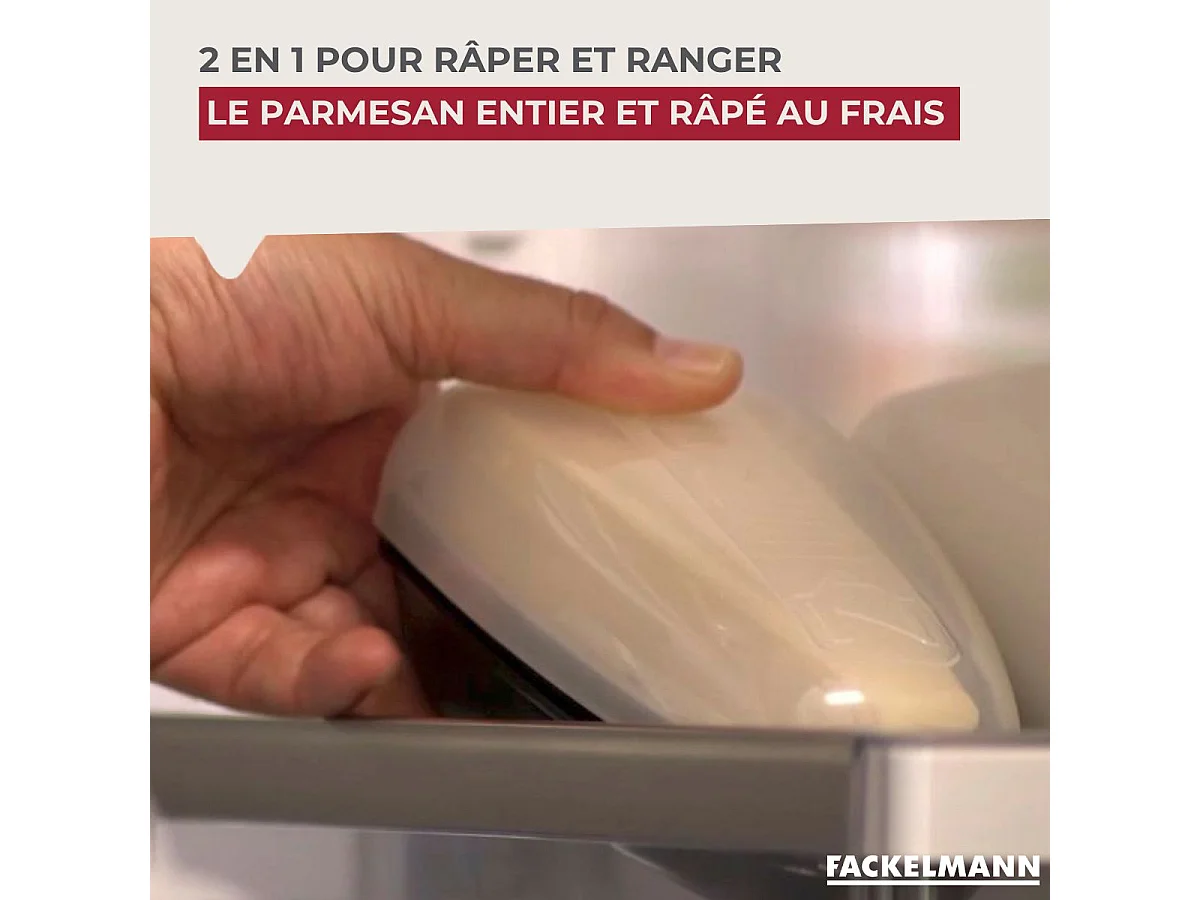 Râpe à parmesan et sa boîte de rangement 19 cm Fackelmann Handmade Tradition