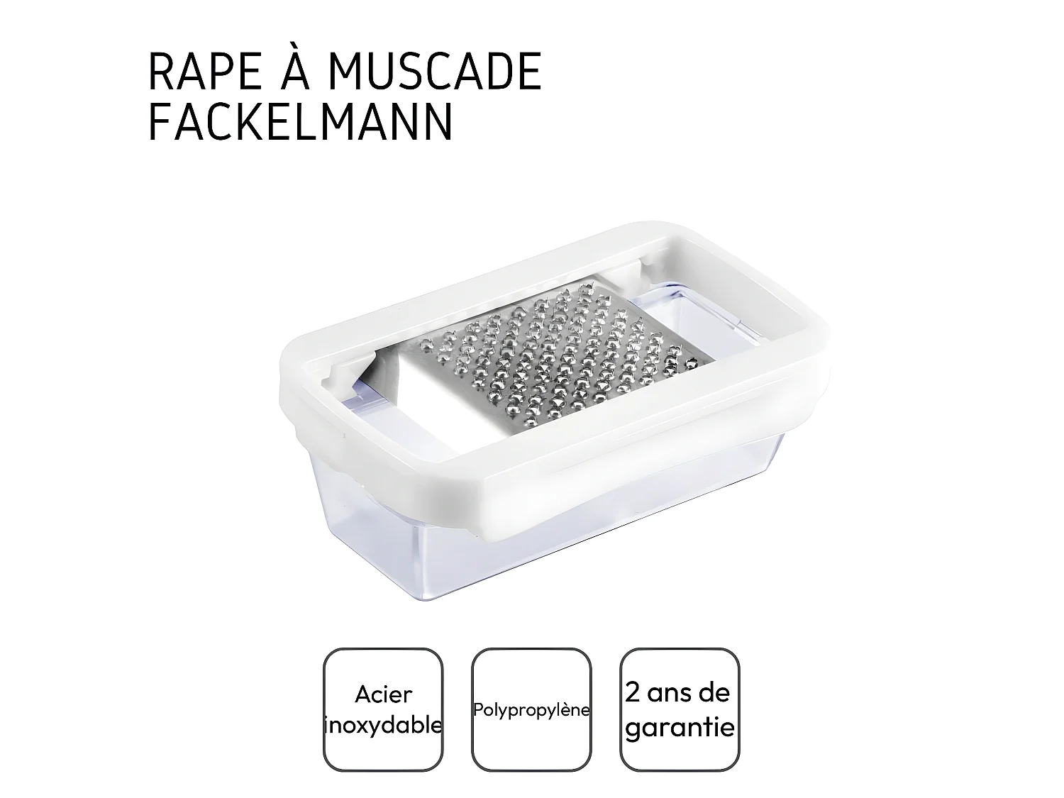 Râpe noix de muscade 10 cm Fackelmann Handmade Tradition