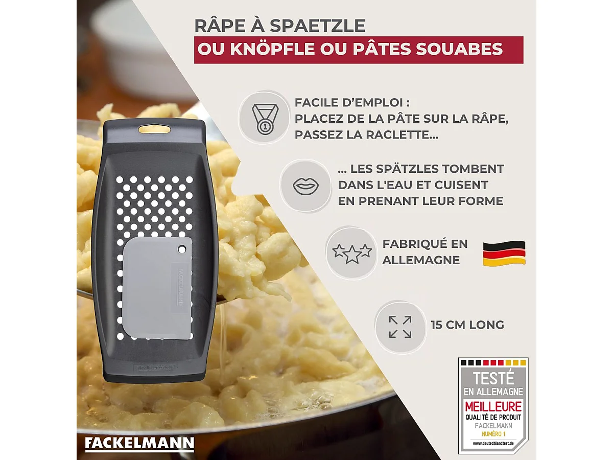 Râpe pour spaetzles 31 cm maison Fackelmann