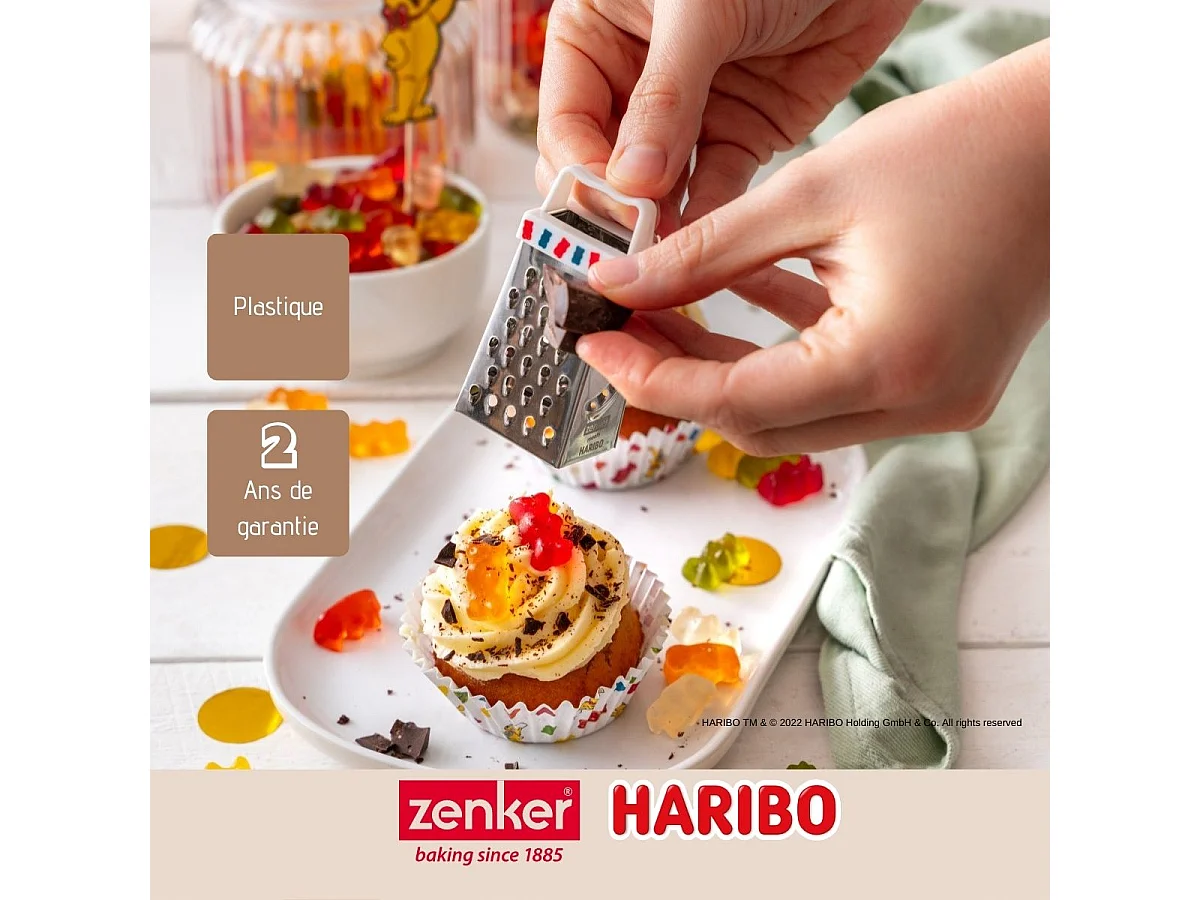 Mini râpe de cuisine et pâtisserie 4 faces 7,5 cm Zenker Haribo