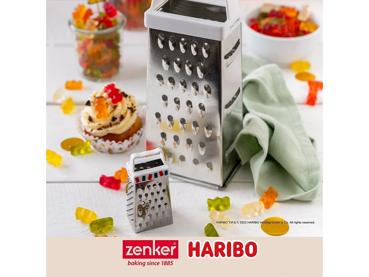 Mini râpe de cuisine et pâtisserie 4 faces 7,5 cm Zenker Haribo
