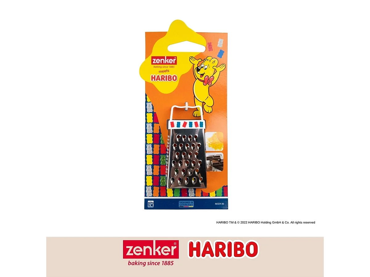 Mini râpe de cuisine et pâtisserie 4 faces 7,5 cm Zenker Haribo