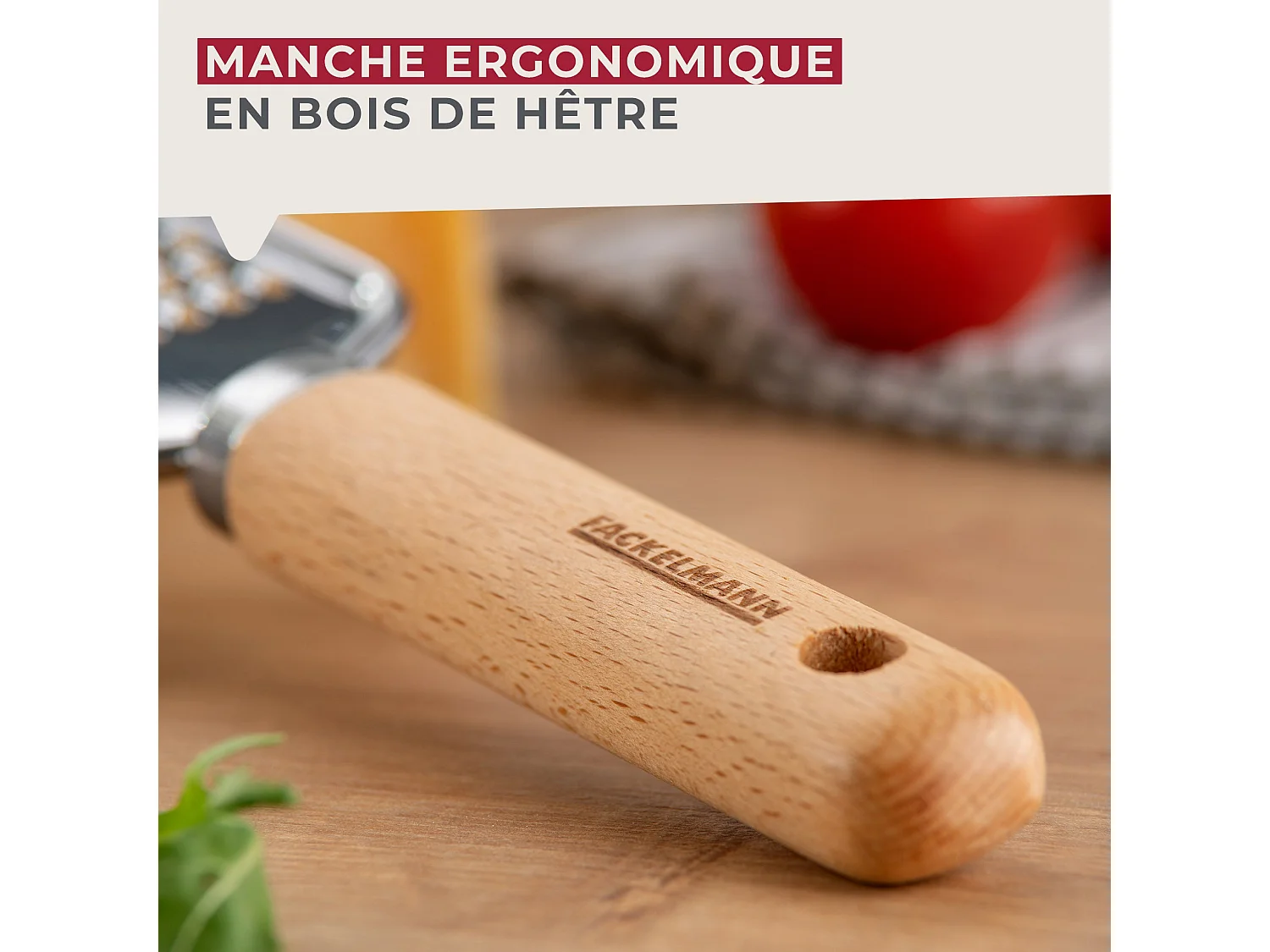 Râpe à fromage manuelle 22 cm Fackelmann Pizza & Pasta