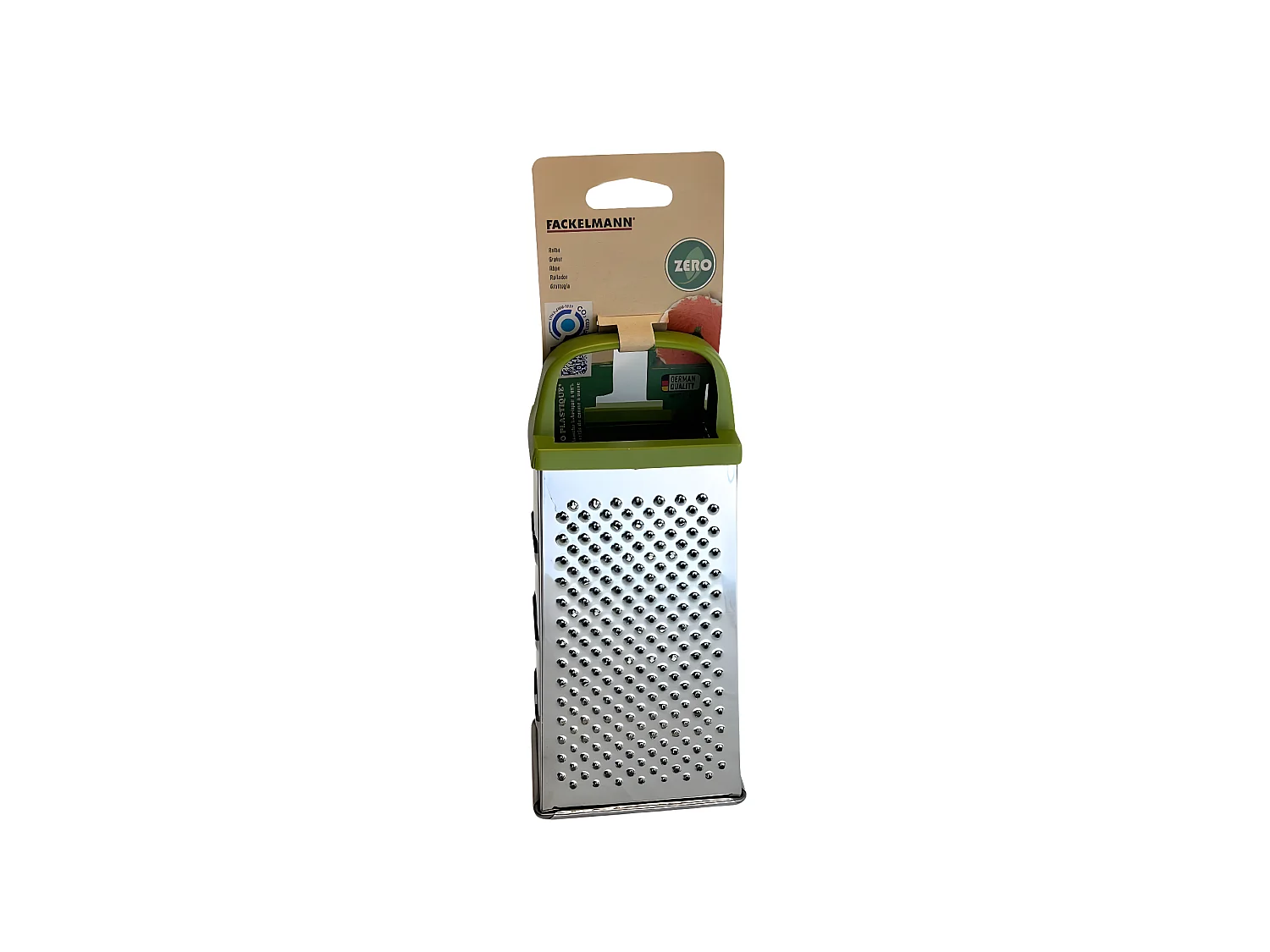 Râpe à fromages et à légumes 4 faces 23 cm Fackelmann Gamme Zéro