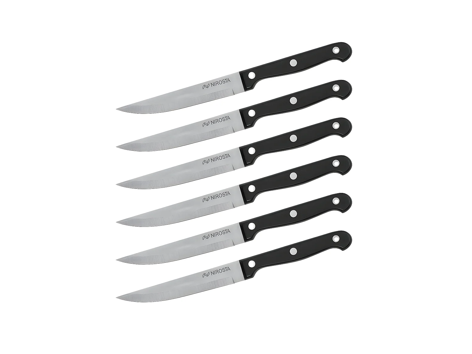 Lot de 6 couteaux à steak Nirosta Mega 21 cm