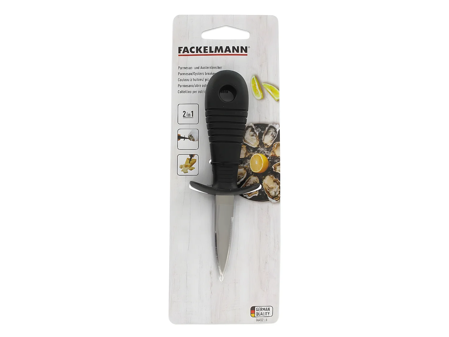 Couteau à huîtres inox 14 cm Fackelmann