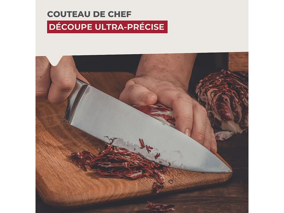 Couteau de chef 33 cm en inox Nirosta Star